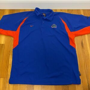 Nike Dri Fit Florida Gators Golf Polo Short Sleeve Shirt Mens Sz Medium